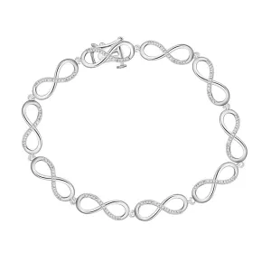 .05ctw Diamond Infinity Bracelet
