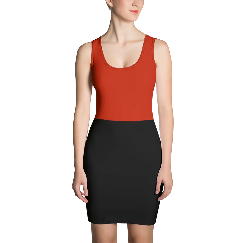 #0e58e600 - French Vanilla Roman Cherry Stracciatella - ALTINO Fitted Dress