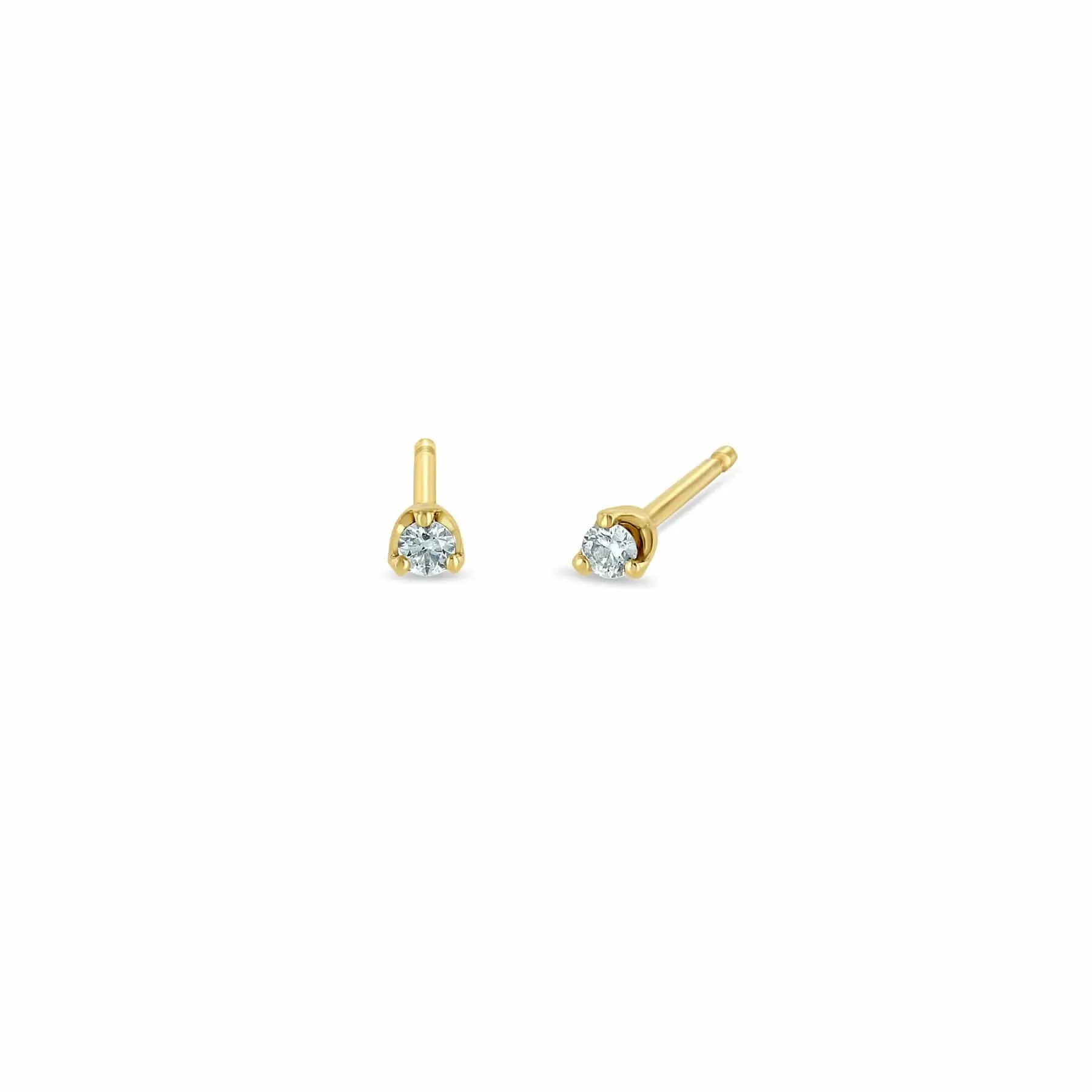 14k 2mm Birthstone Stud Earrings