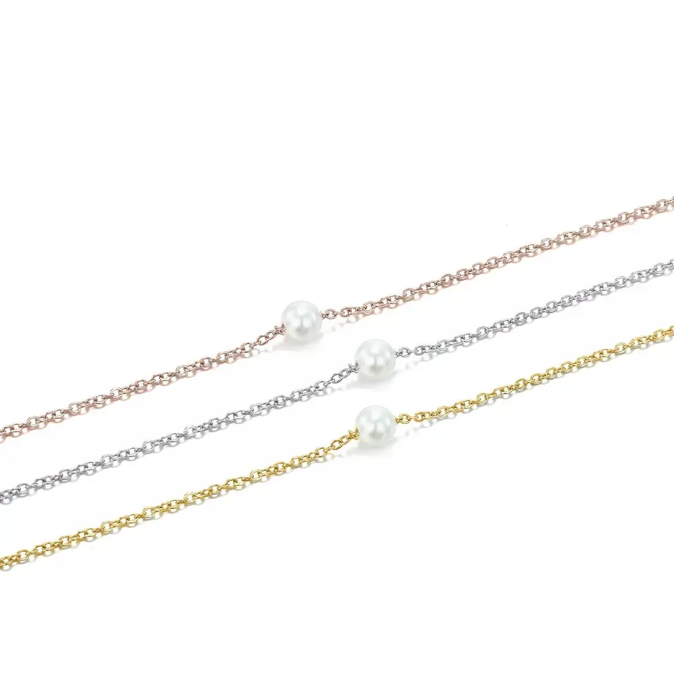 14K Gold-Filled Dainty Pearl Choker Necklace