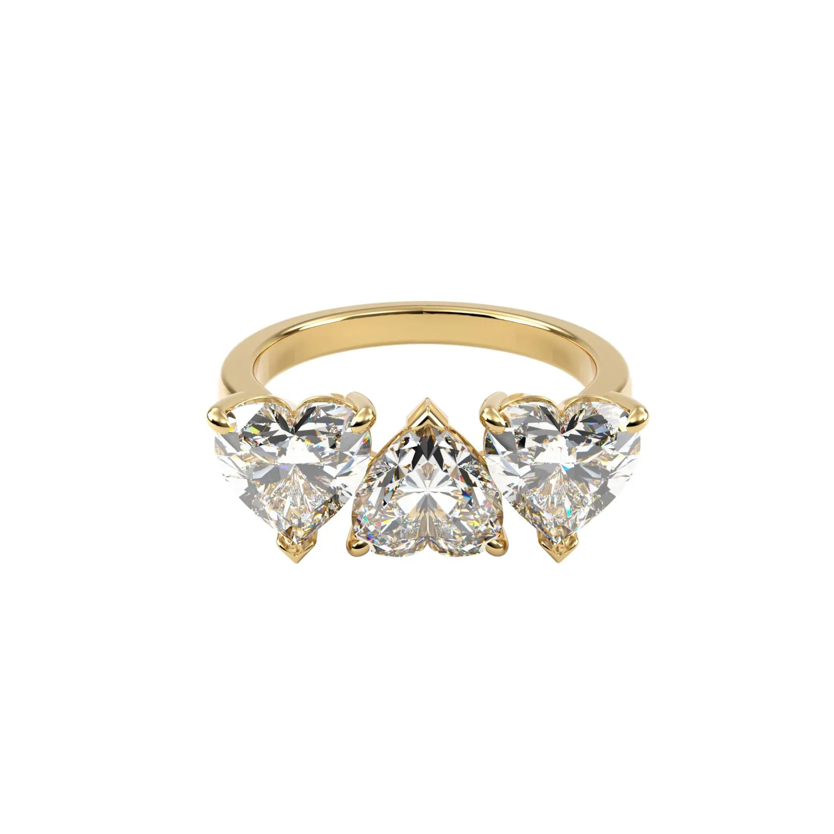 14k Three Stone Ring