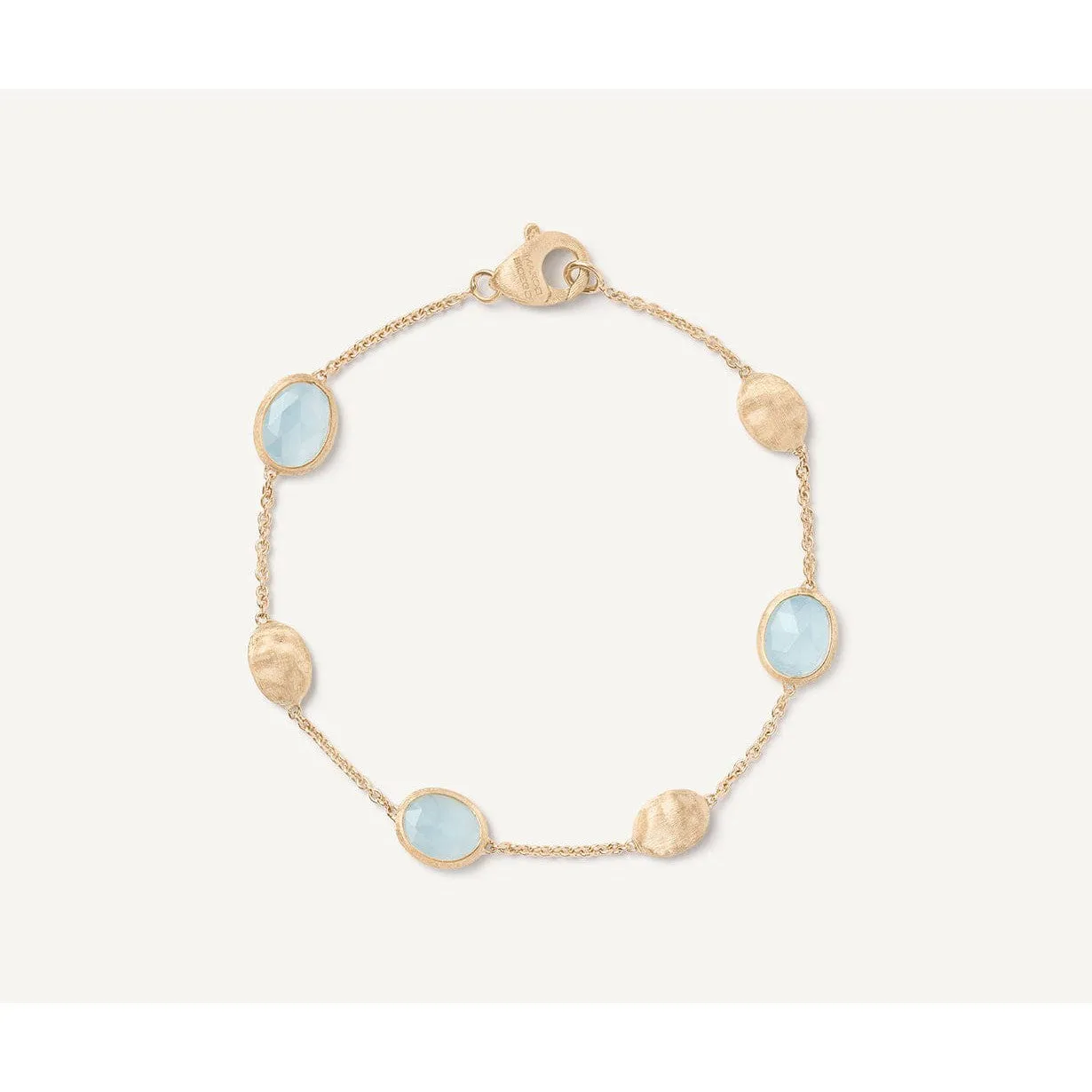 18K Siviglia Gold Bracelet w/Aquamarine - BB1874 AQ01 Y 02