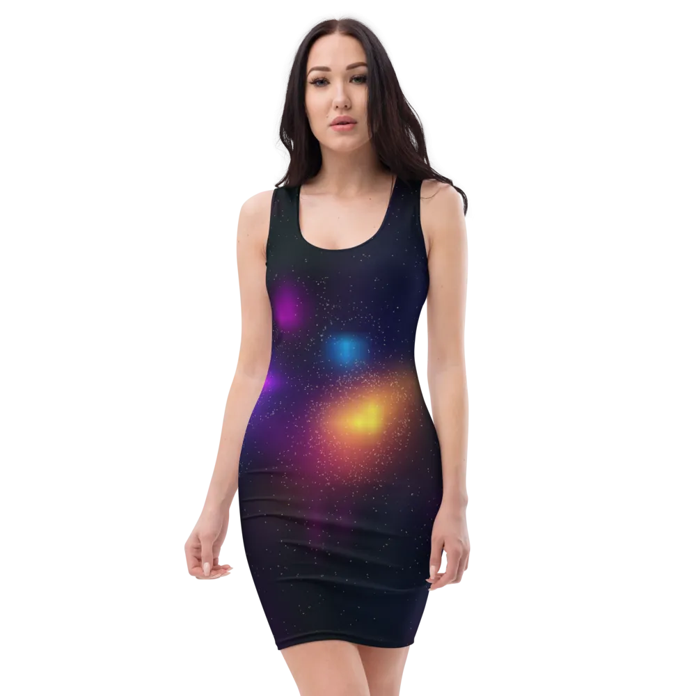 #2c2e6e80 - ALTINO Fitted Dress - Energizer Collection