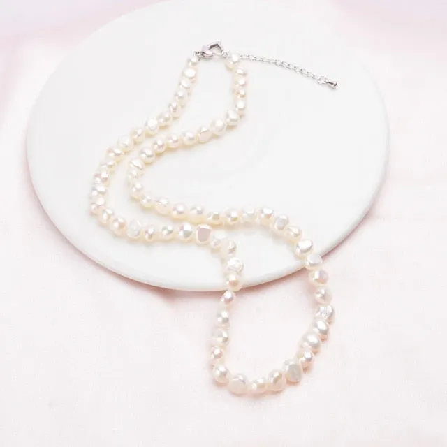 7-8mm Freshwater baroque Pearl Necklace