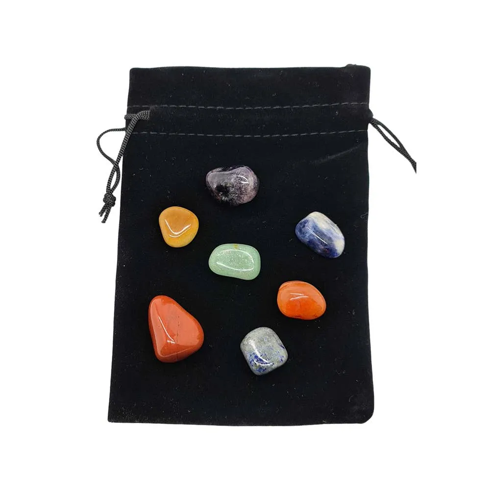 7 Chakra Stone Set with Pouch