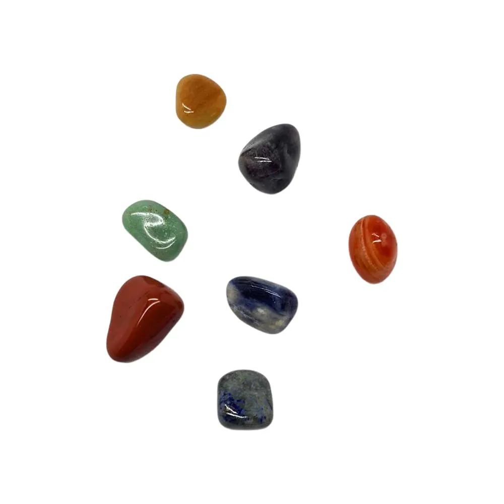 7 Chakra Stone Set with Pouch