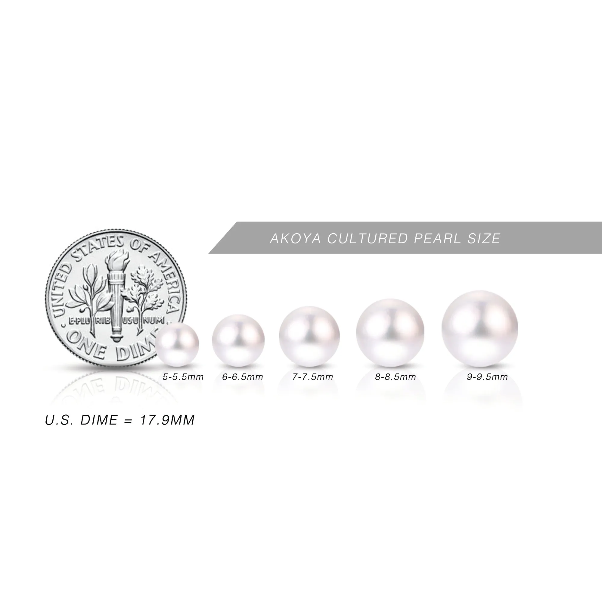 7mm A Akoya Pearl 14K Yellow Gold Stud Earrings