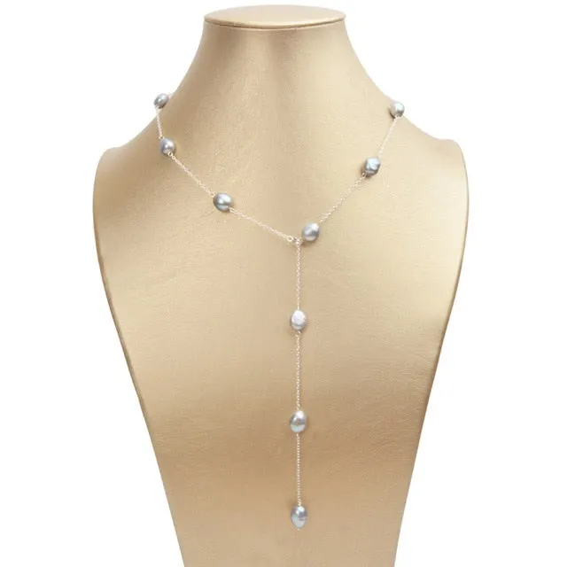 925 Sterling Silver freshwater Pearl Necklace