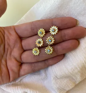 Amongst of the Flower Blue Topaz 14K Gold Vermeil