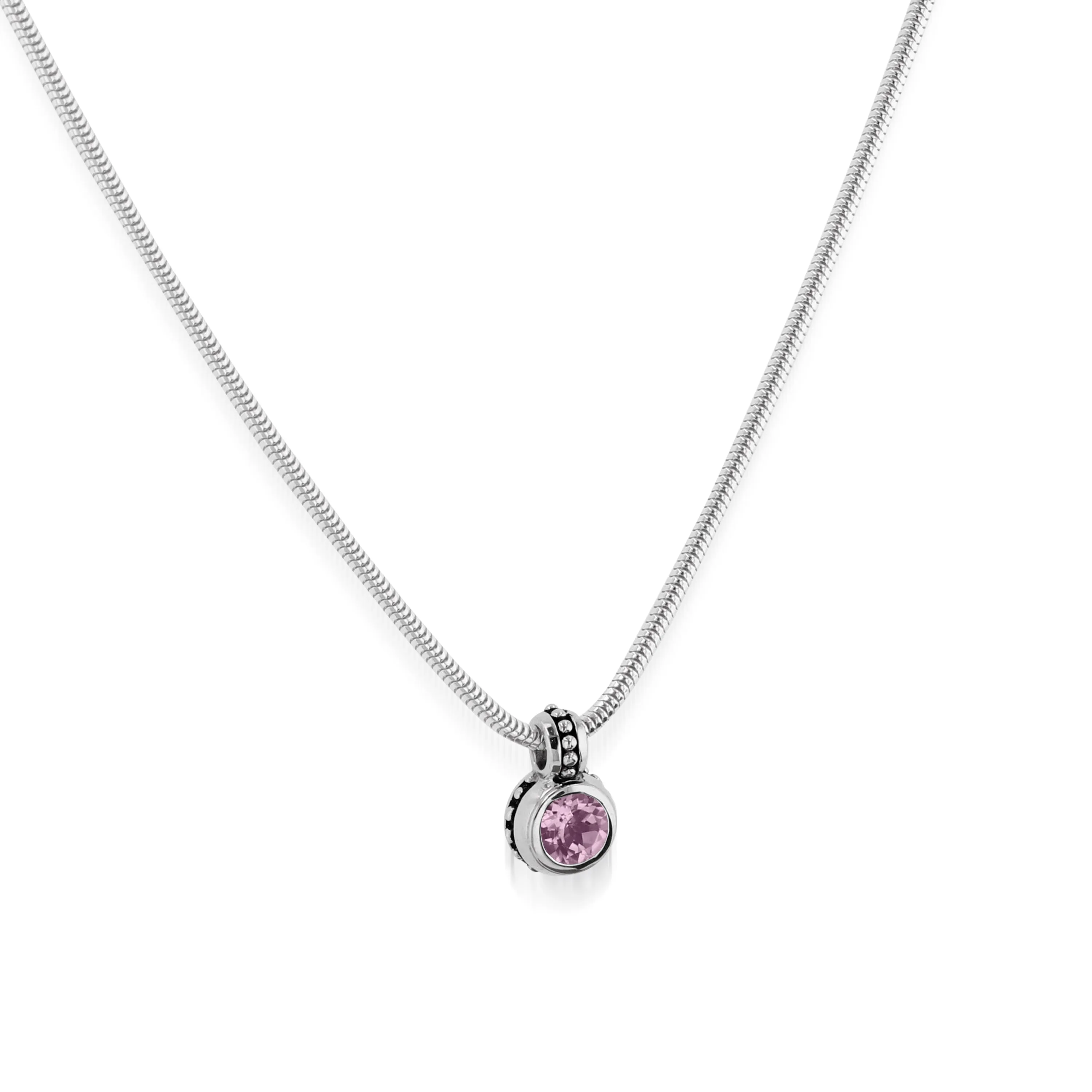 Antigua Birthstone Solitaire Pendant