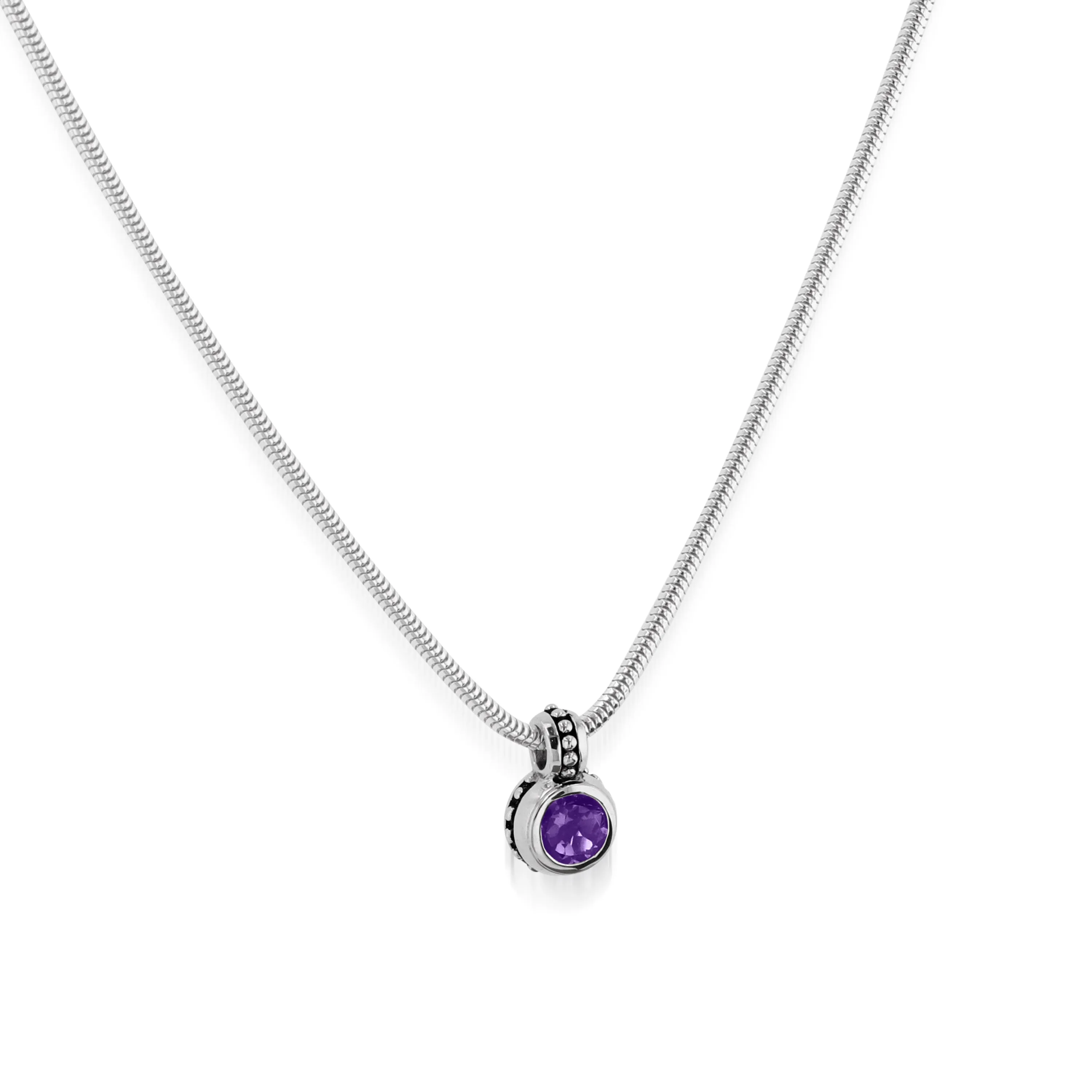 Antigua Birthstone Solitaire Pendant