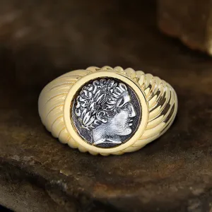 Apollo Sterling Silver Mythology Ring
