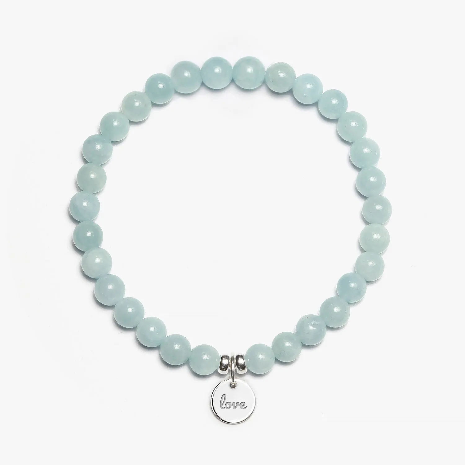 Aquamarine Crystal Gemstone Bracelet