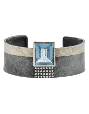 Aquamarine Cuff Bracelet
