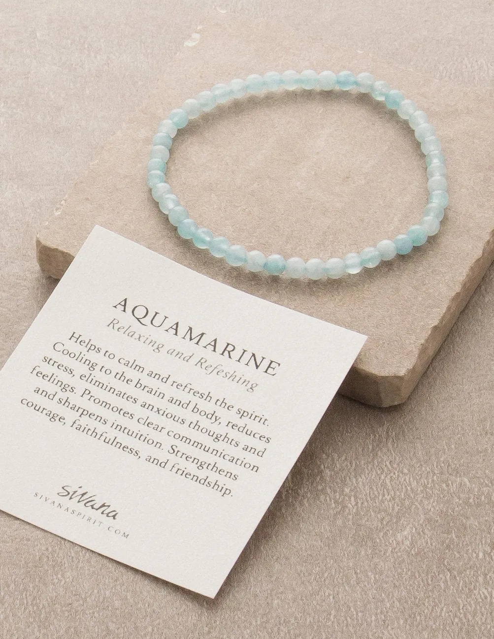 Aquamarine Mini Energy Gemstone Bracelet