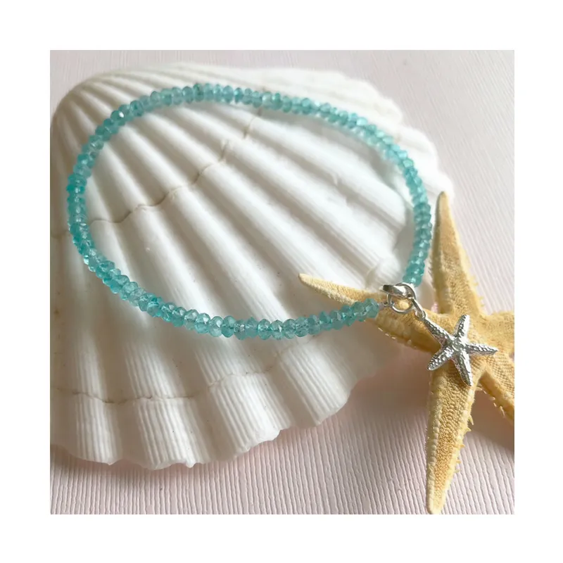 Aquamarine Starfish Bracelet