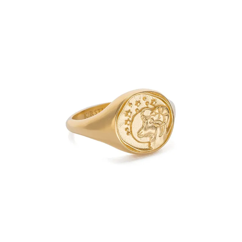 ARIES SIGNET RING