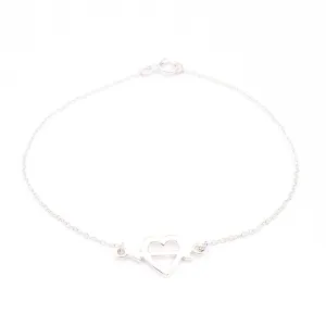 Arrowed Heart Bracelet