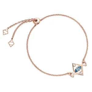 Babylon Aquamarine & Diamond Bracelet in 18K Yellow Gold