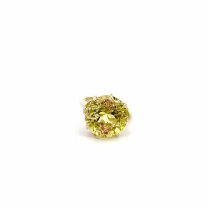 Baikalla™ 14k Yellow Gold Natural Peridot AAA & Citrine Ring