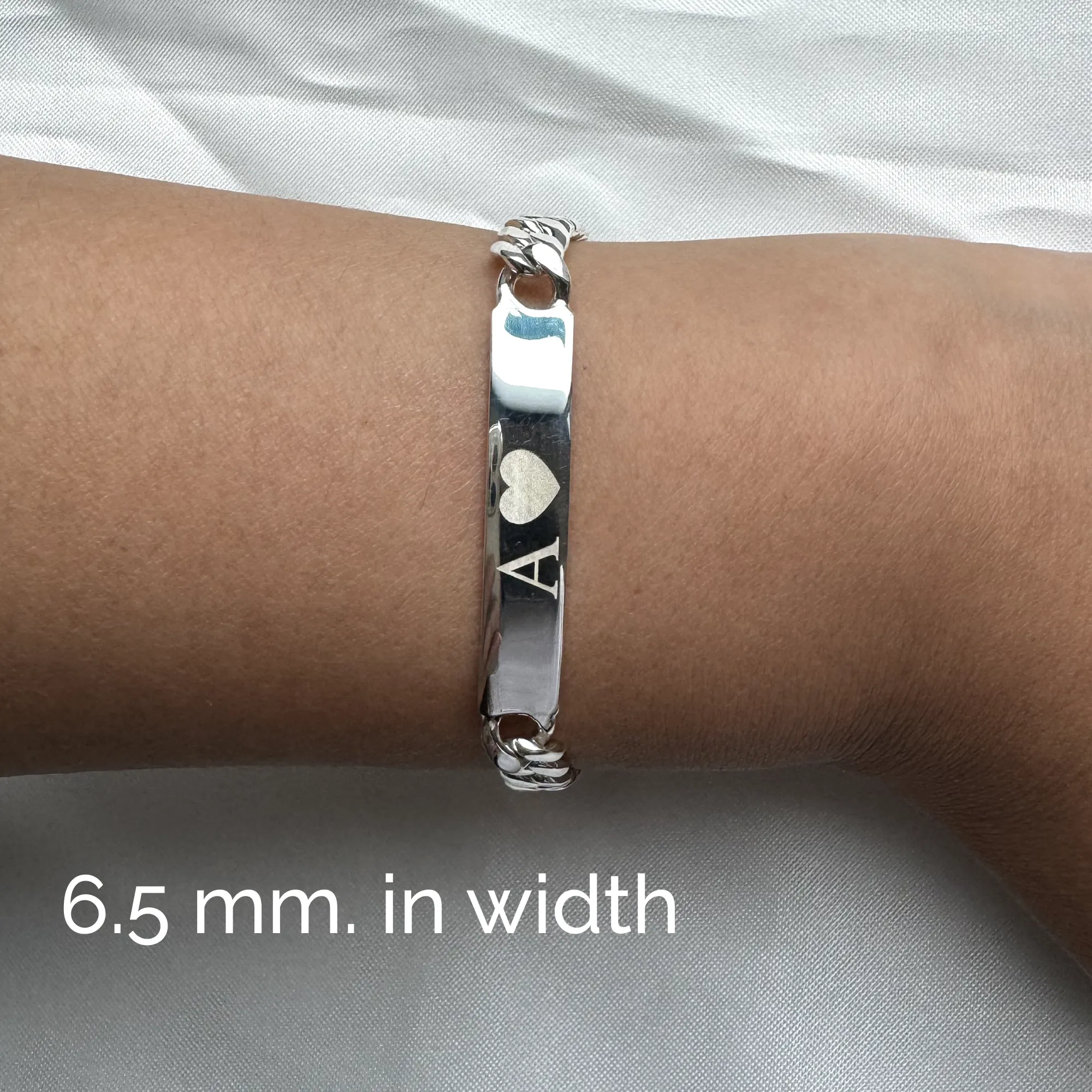 Better Jewelry .925 Sterling Silver Curb ID bracelet