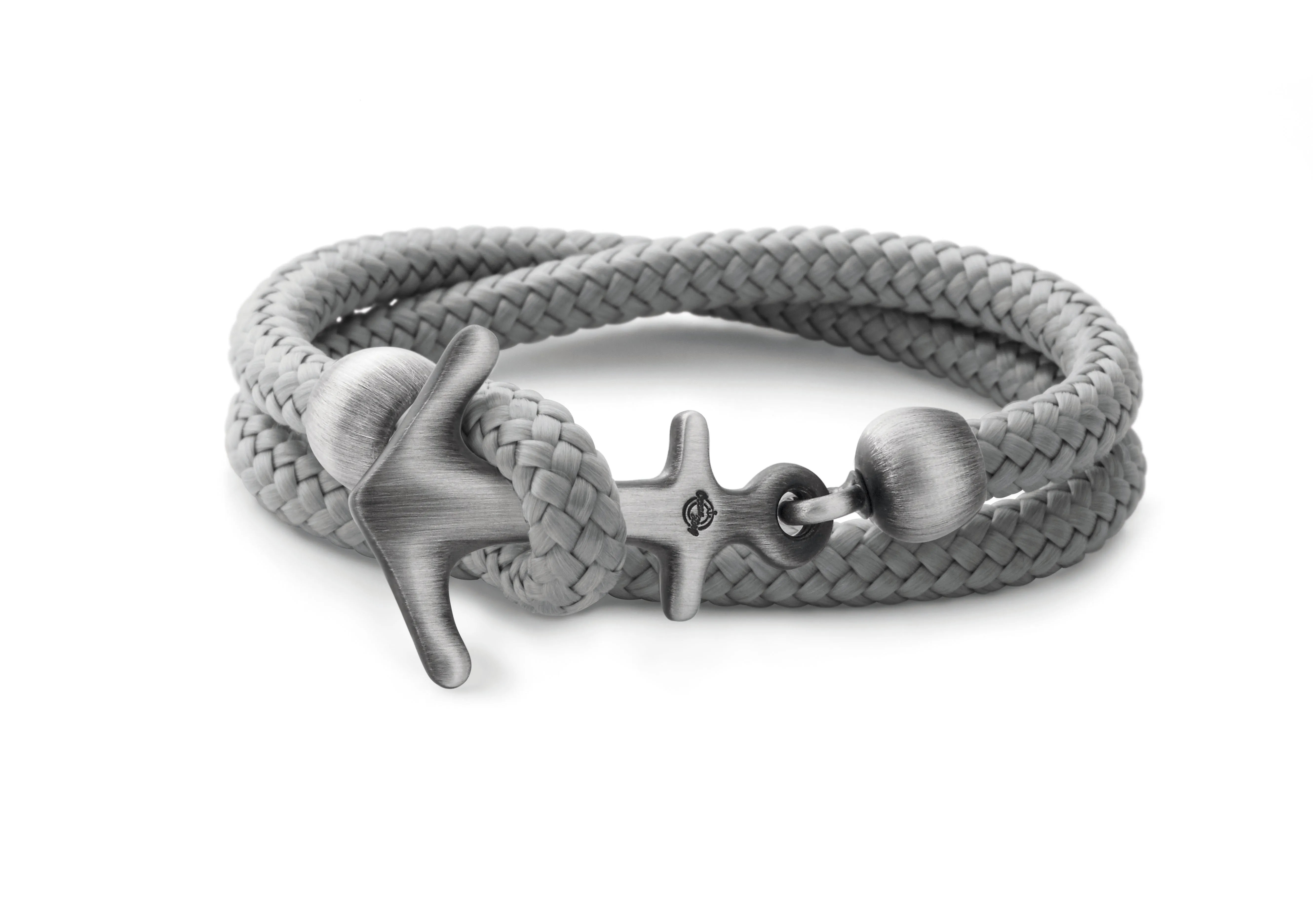 Big Anchor Bracelet in Sterling Silver Black