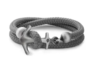 Big Anchor Bracelet in Sterling Silver Black