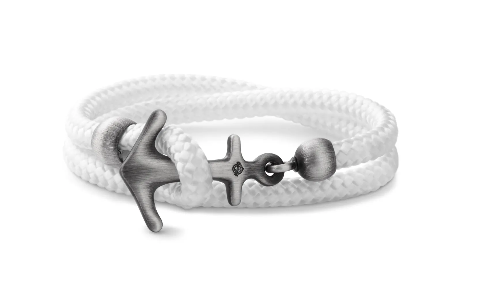 Big Anchor Bracelet in Sterling Silver Black