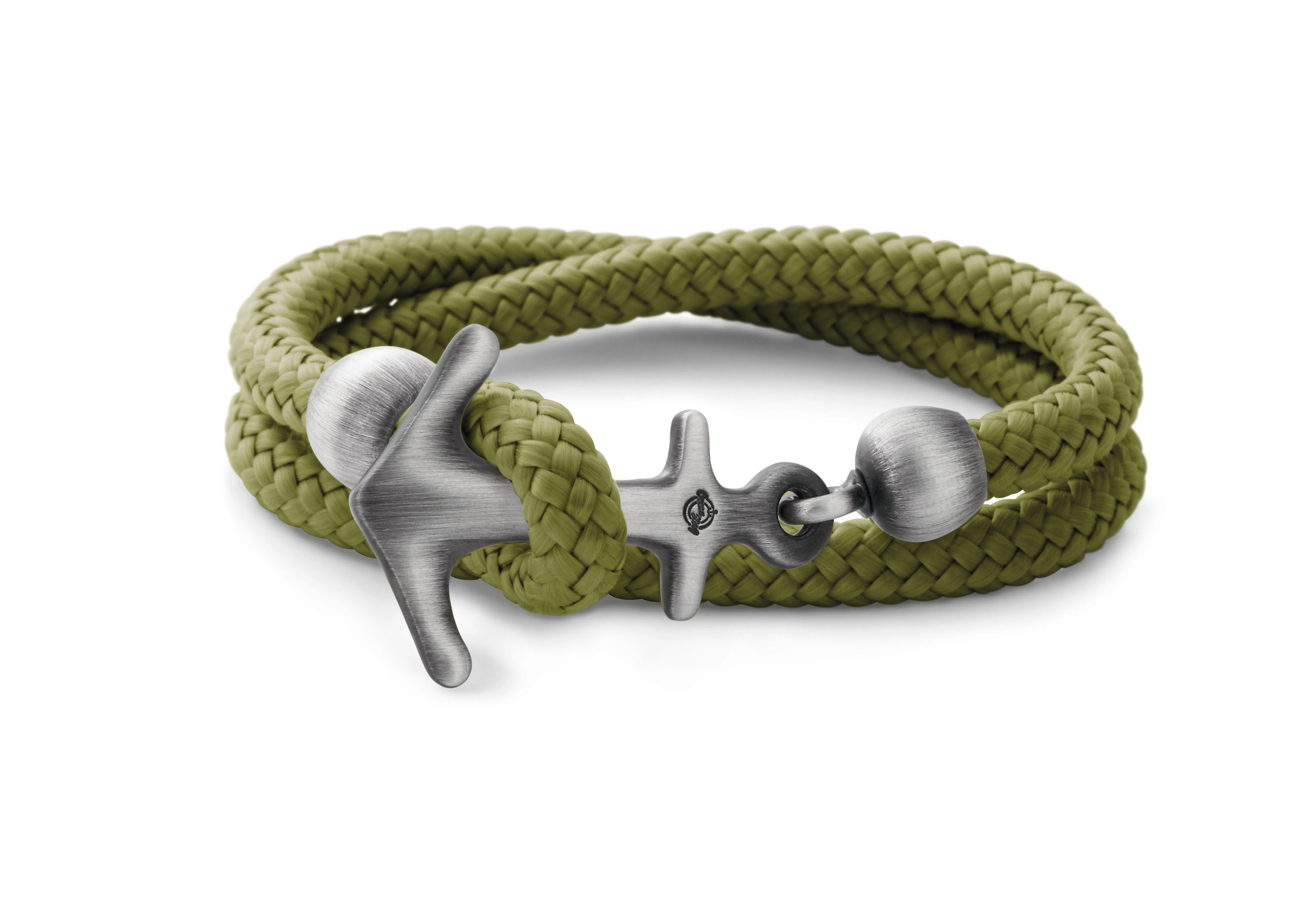 Big Anchor Bracelet in Sterling Silver Black