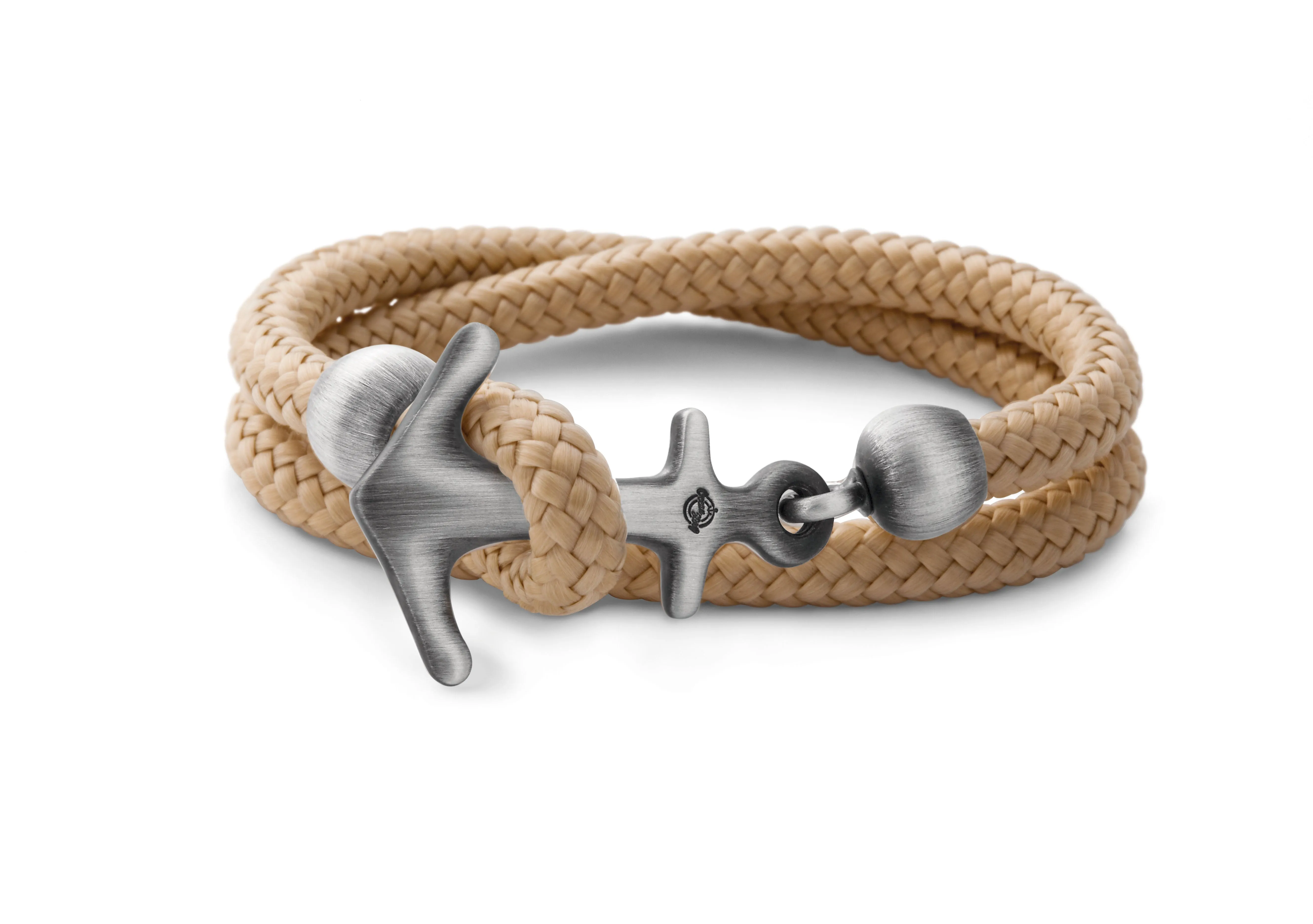 Big Anchor Bracelet in Sterling Silver Black