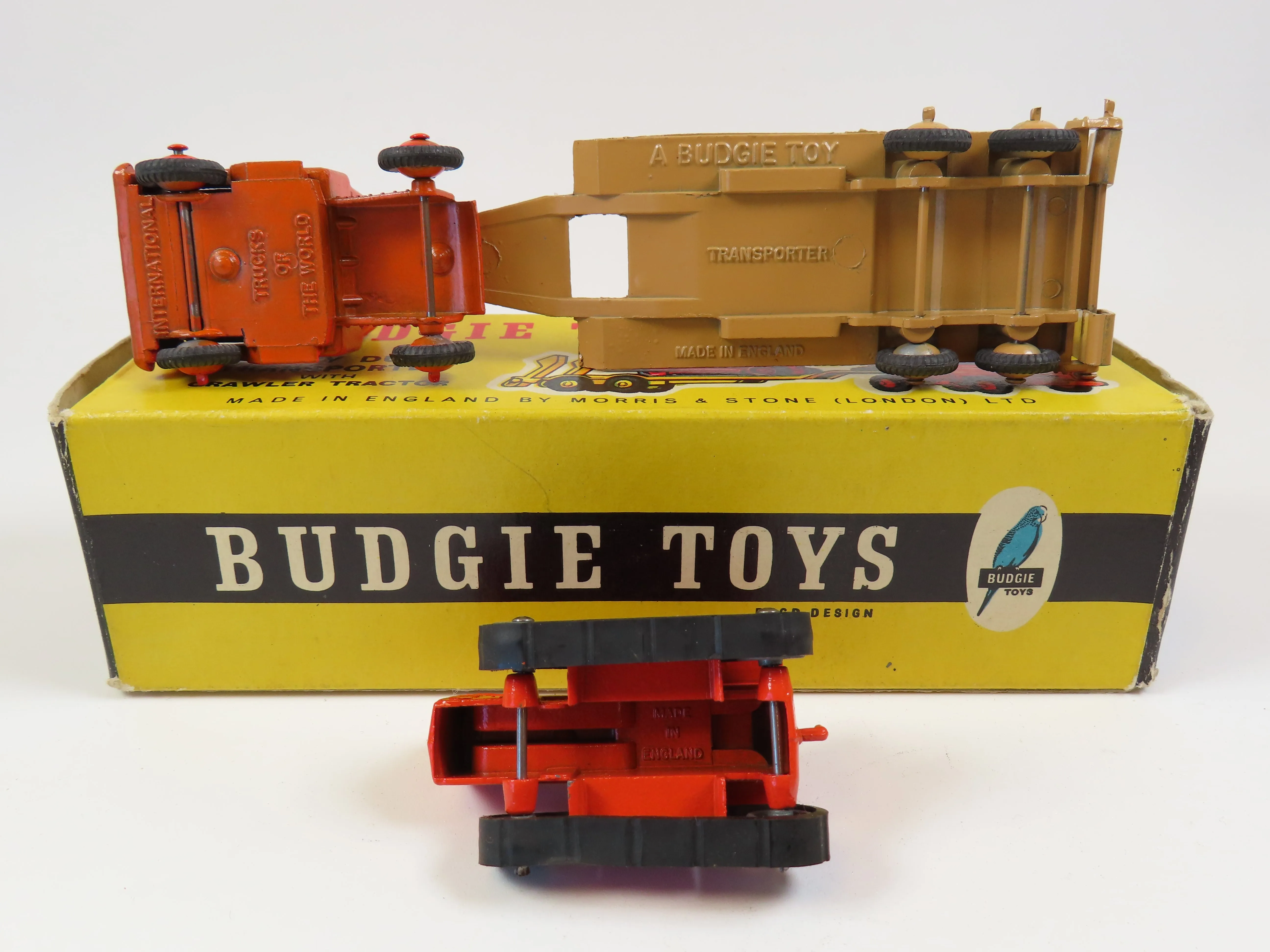 Budgie Toys Heavy Duty Transporter & Crawler Tractor, Very Near Mint/Boxed!
