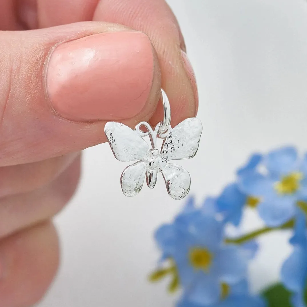 Butterfly Silver Charm