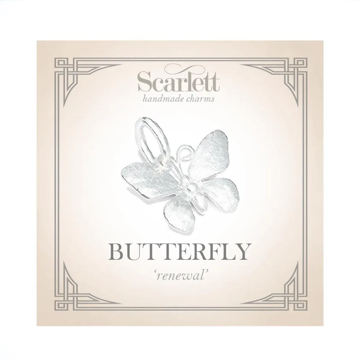 Butterfly Silver Charm