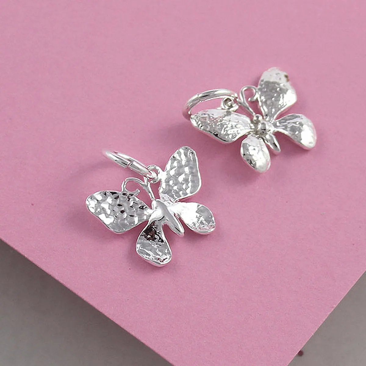 Butterfly Silver Charm
