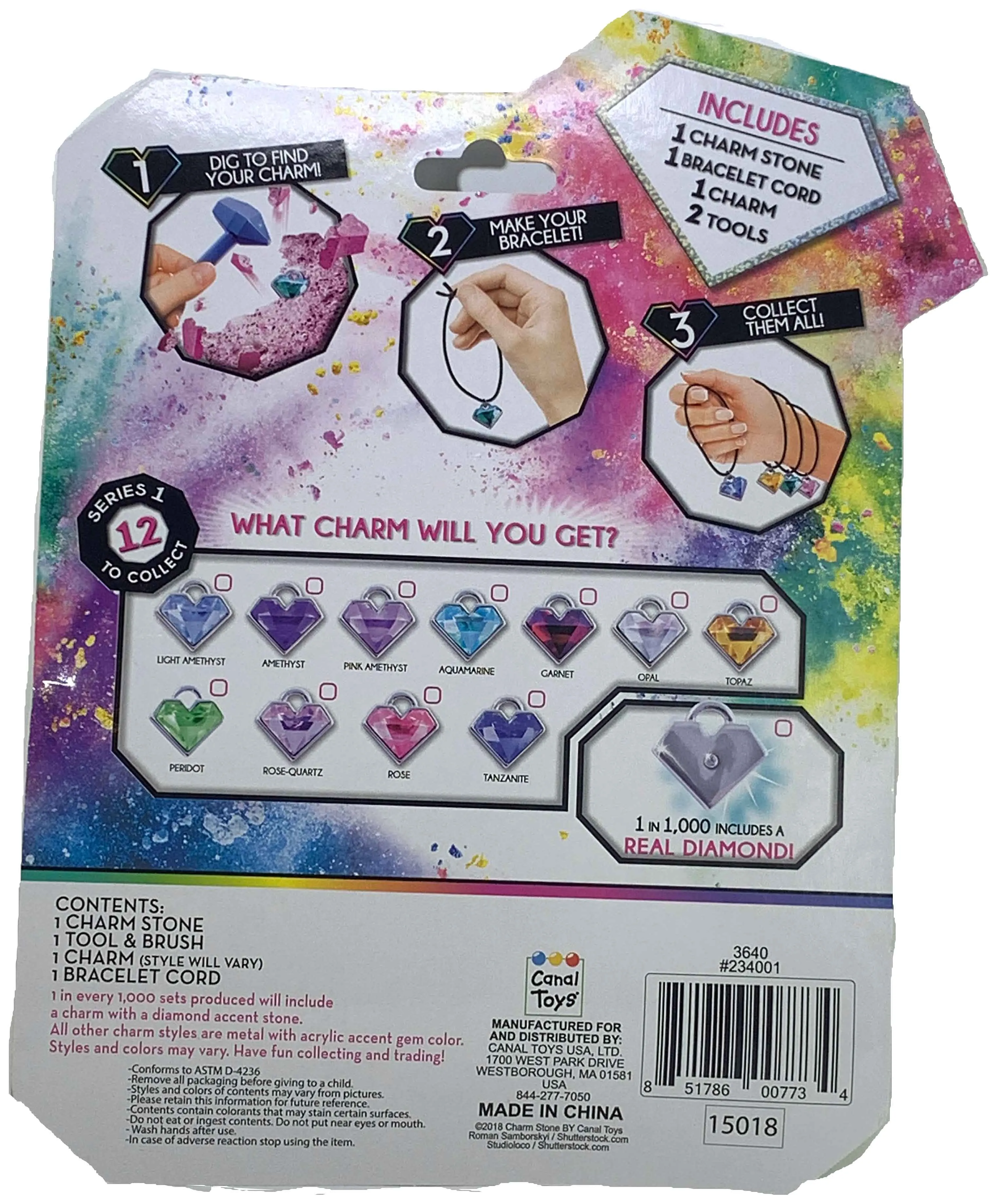 Charm Stone Bracelet Digging Kit - Yellow (Series 1)