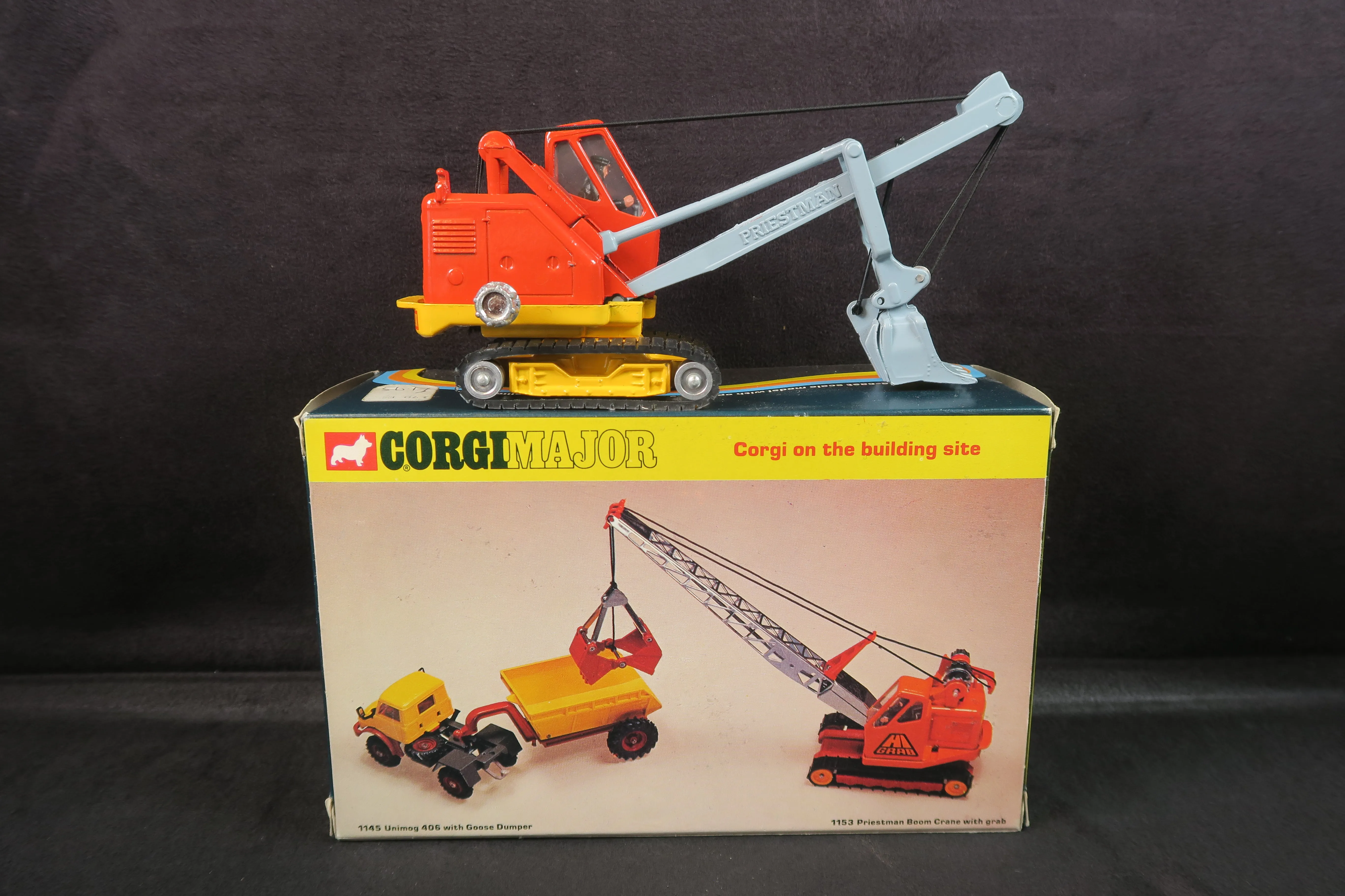 Corgi Major 1128 Priestman 'Cub' Shovel, Very Near Mint/Boxed!