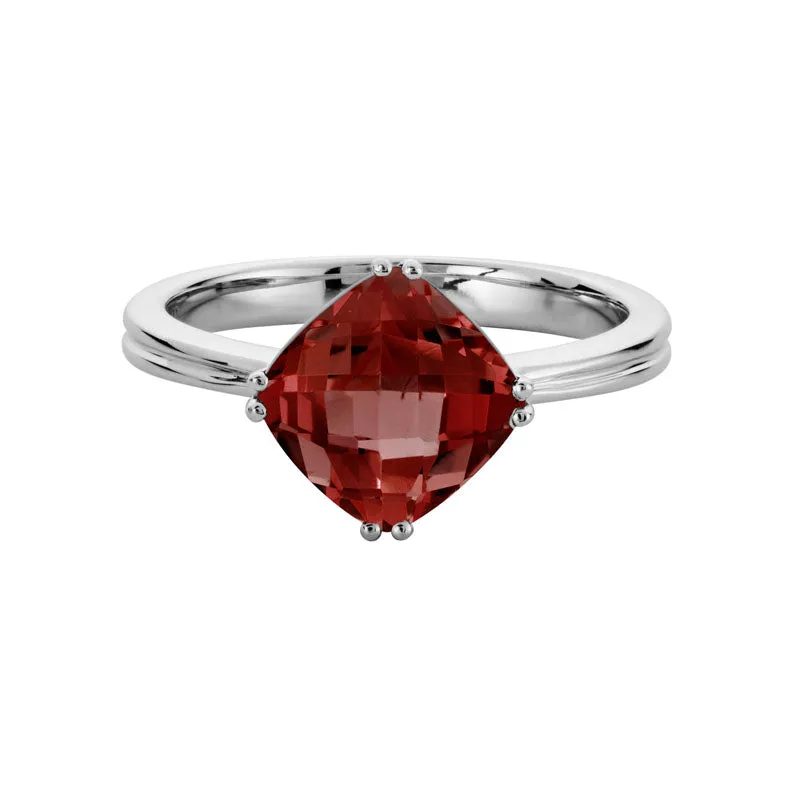 Cushion Cut Colored Gemstone Ring
