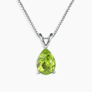 Dazzling Pear Peridot Pendant: The Ultimate August Birthstone | Irosk ®