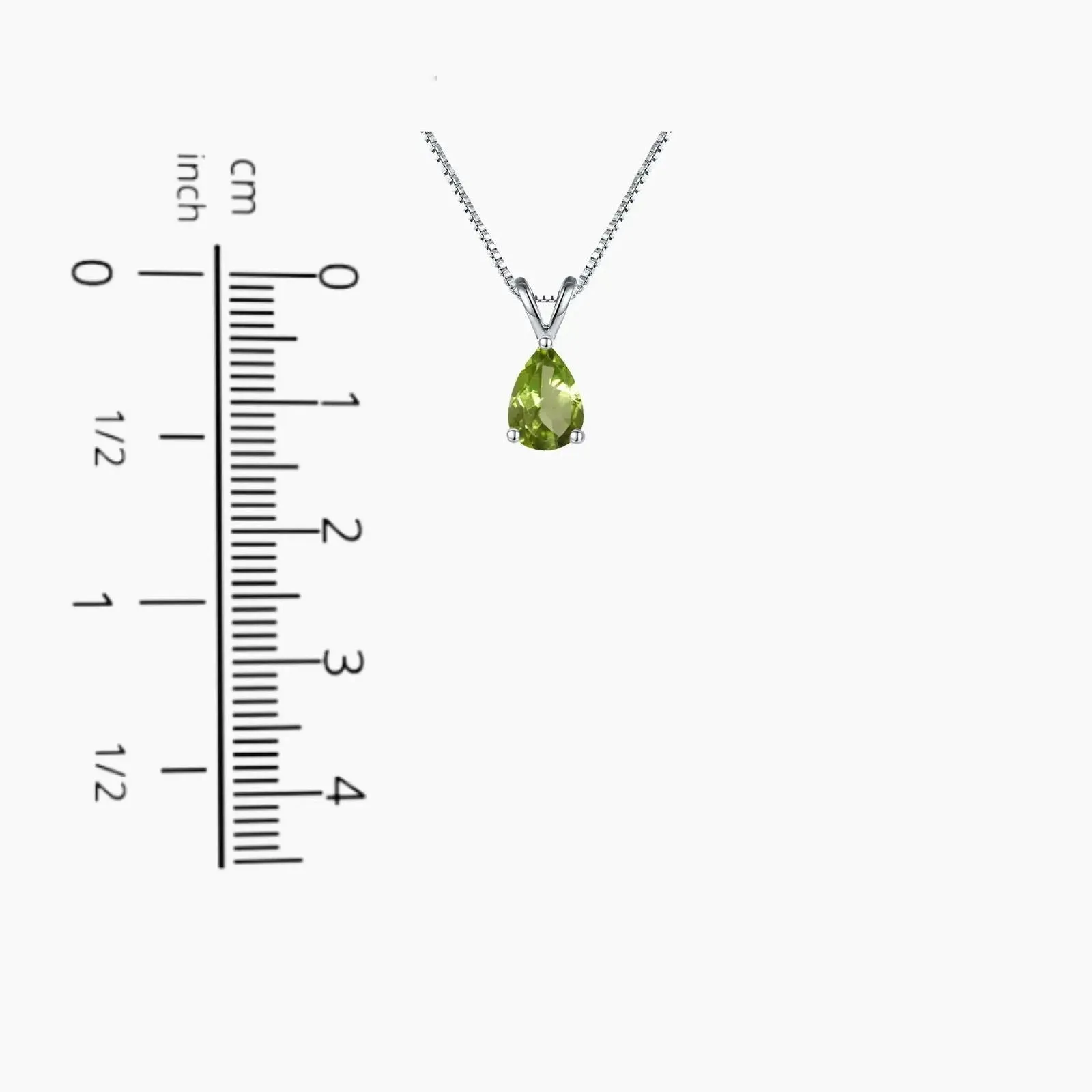 Dazzling Pear Peridot Pendant: The Ultimate August Birthstone | Irosk ®