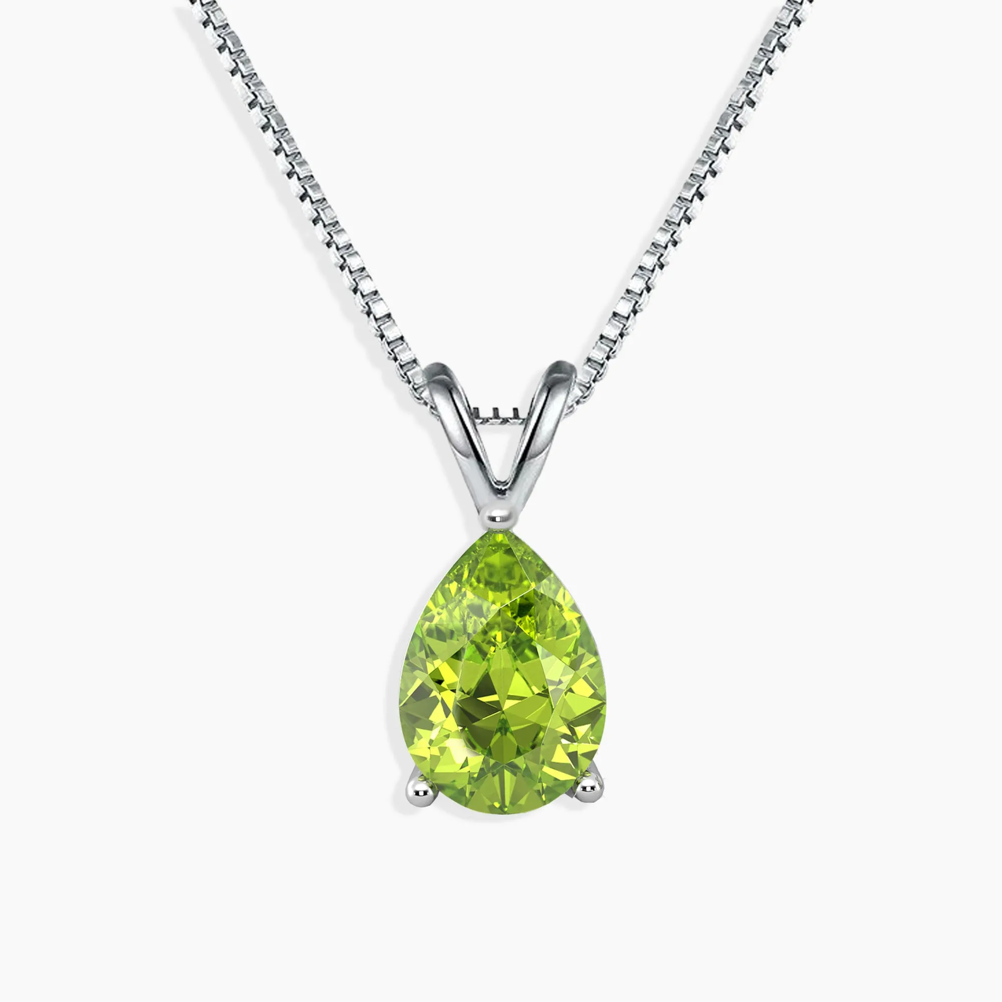 Dazzling Pear Peridot Pendant: The Ultimate August Birthstone | Irosk ®