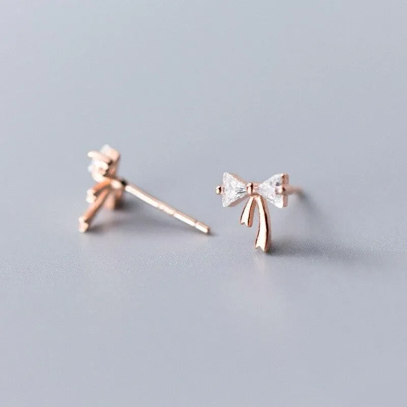 Elite Bow Knot Minimal Studs
