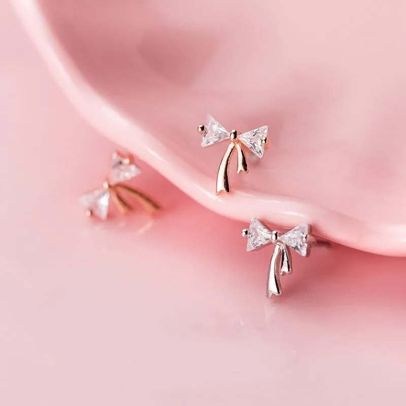 Elite Bow Knot Minimal Studs
