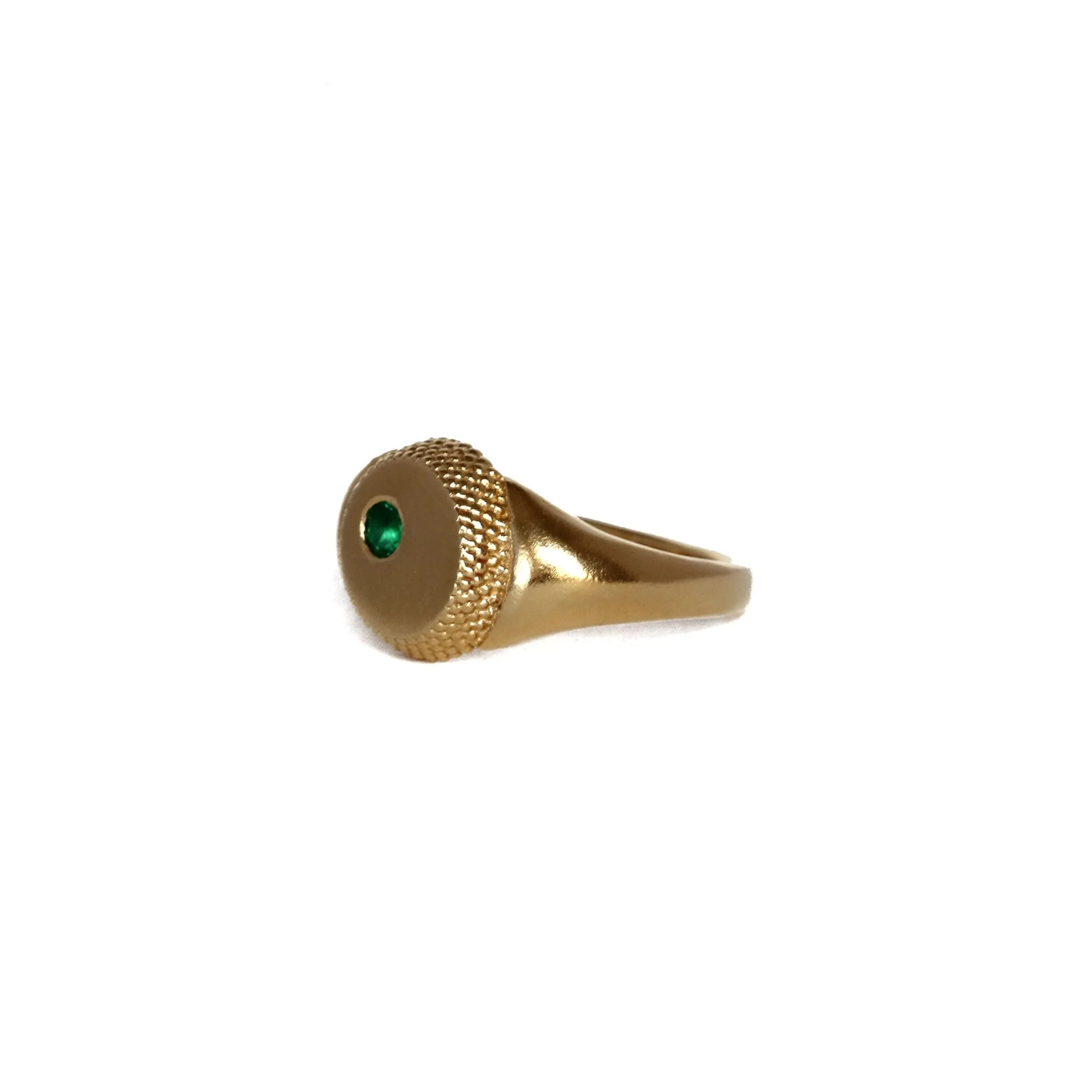 Emerald Paragon Signet Ring