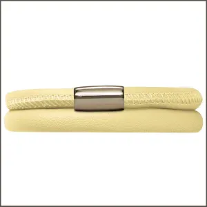 Endless Double Ivory Leather Bracelet