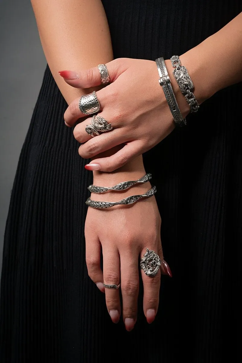 Endless Laughter Bangle™ in Chainlink