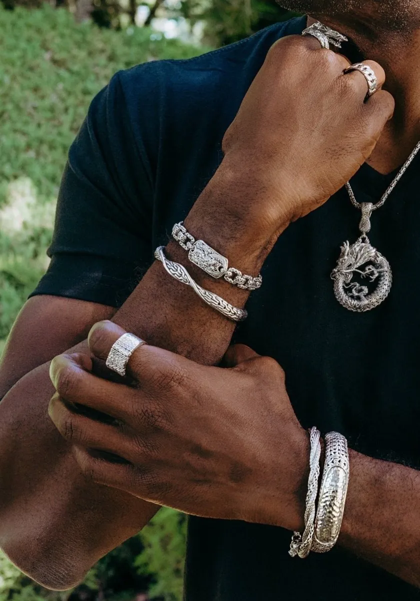 Endless Laughter Bangle™ in Chainlink