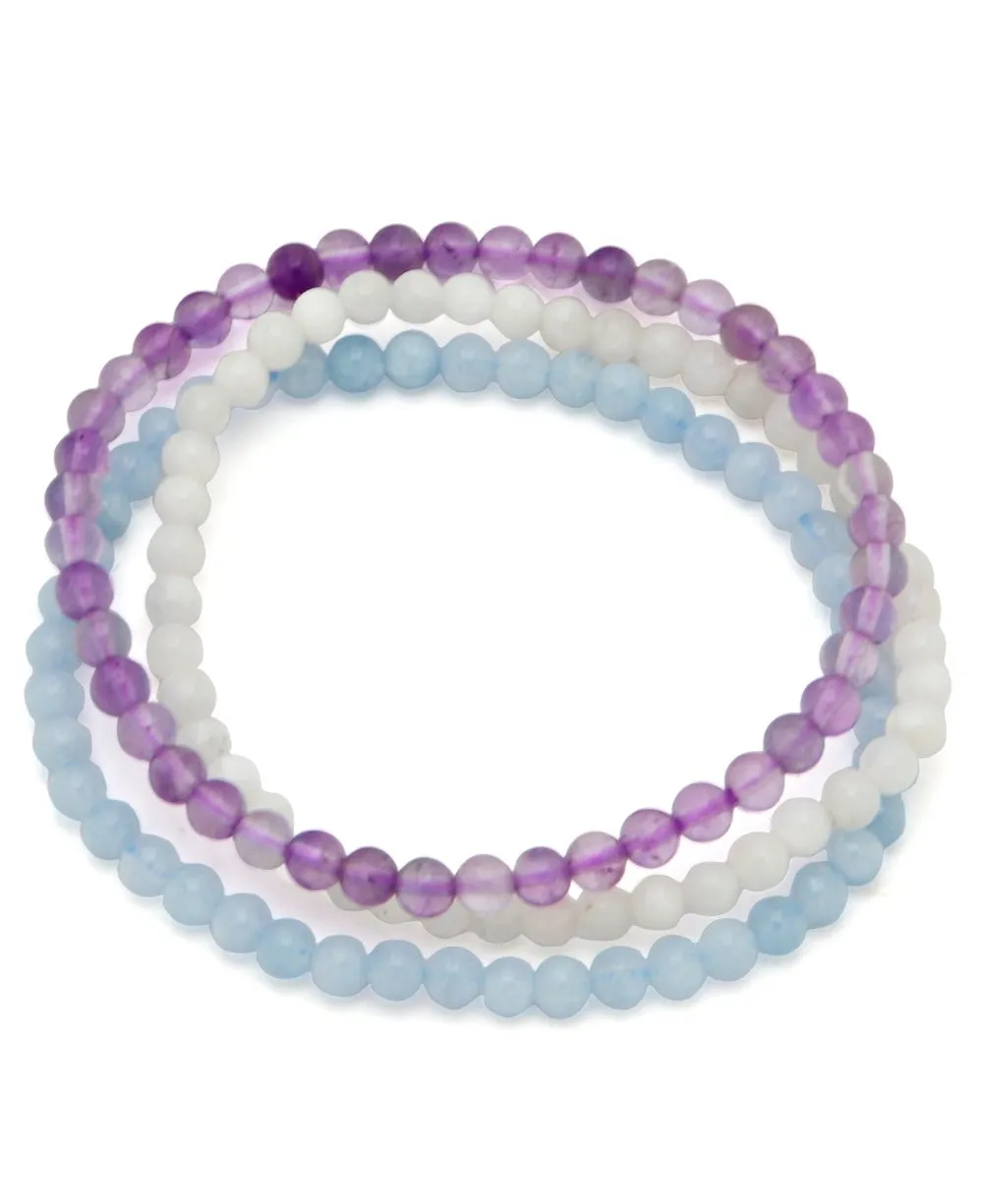Energy Bracelets for Tranquility, Set of 3