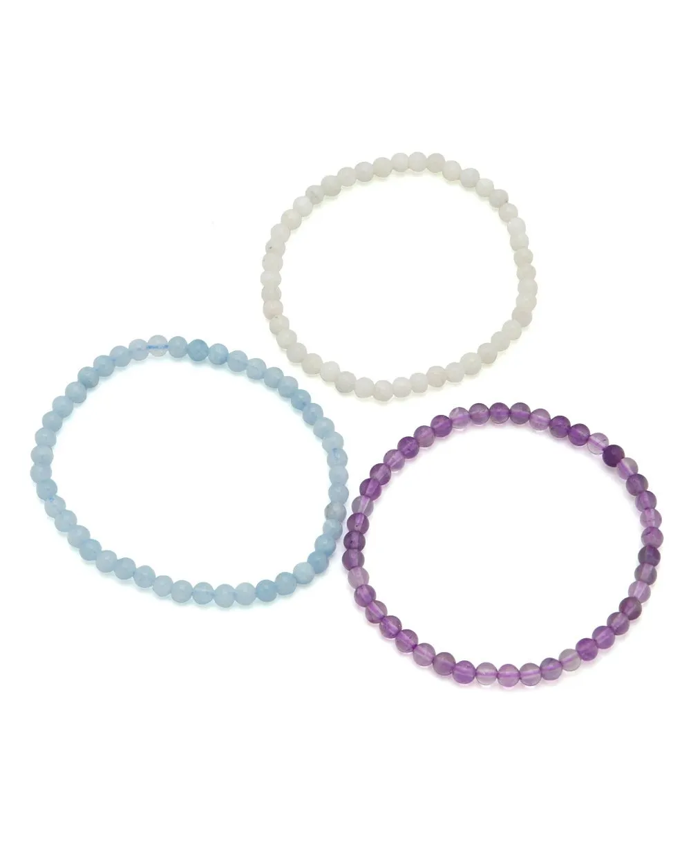 Energy Bracelets for Tranquility, Set of 3