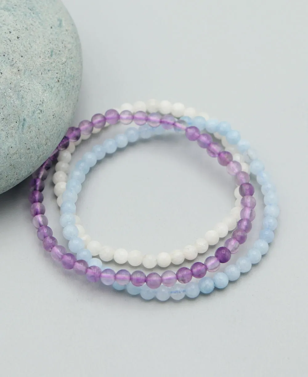 Energy Bracelets for Tranquility, Set of 3