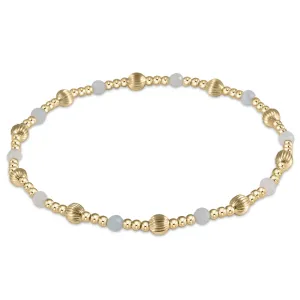 enewton 6.25" Dignity Sincerity Gemstone 4mm Bead Bracelet- Spring/Summer 2024 - Aquamarine